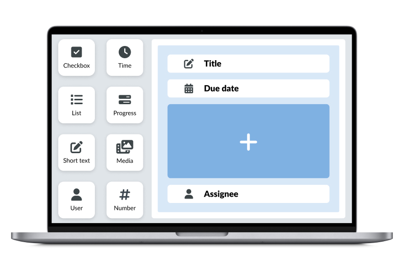 PlanRadar Feature - Custom Forms & Checklists: Users can create their own forms for data collection in the editor