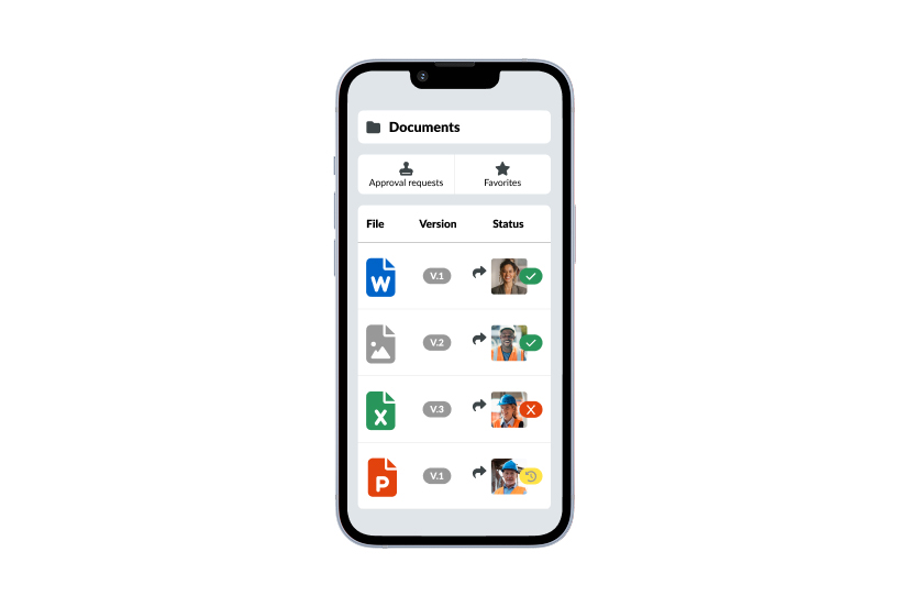PlanRadar AI Feature - Document Management System: Store, manage, and control all documents centrally in one place and use AI to find documents faster and gain key insights.