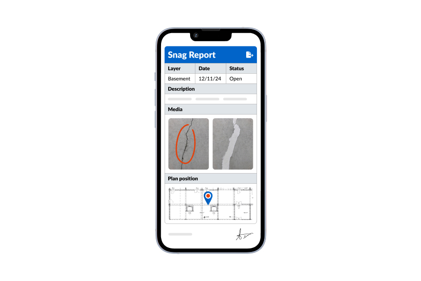 PlanRadar Feature - Report Gneration & Export: Create customizable reports with just one click