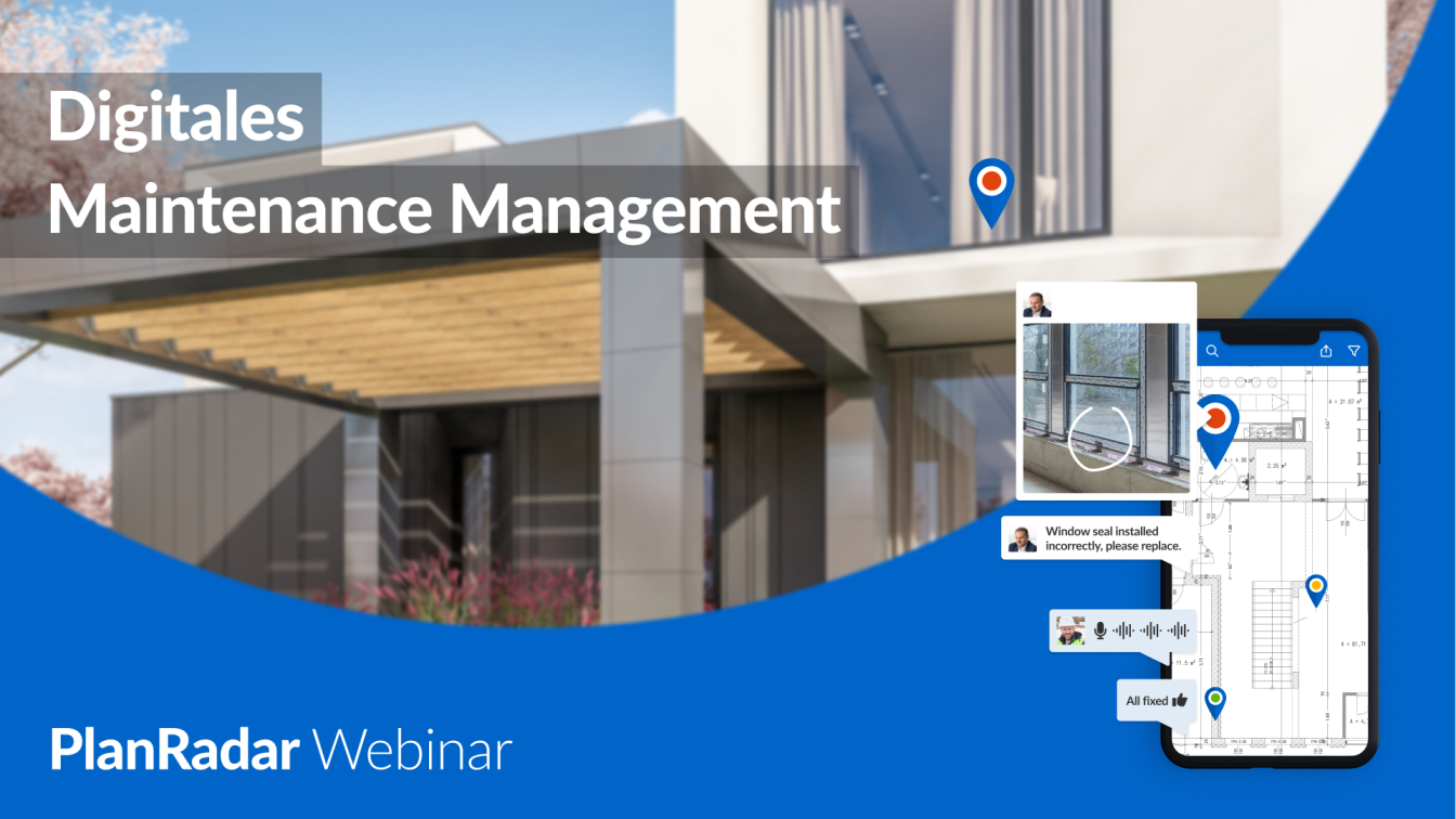 Digitales Maintenance Management Webinar