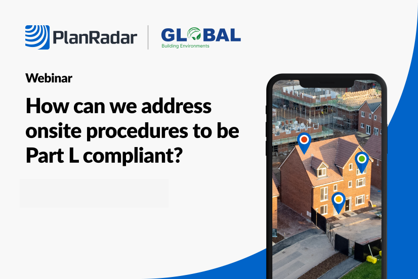 Information about PlanRadar's webinar on Part L compliance