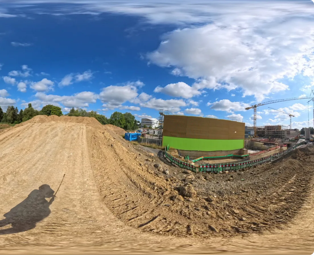 Outdoor 360° capture — earthworks
