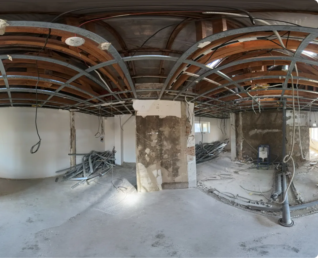 360° capture — ceiling installations