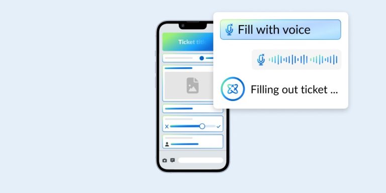 Create a ticket from a voice note
