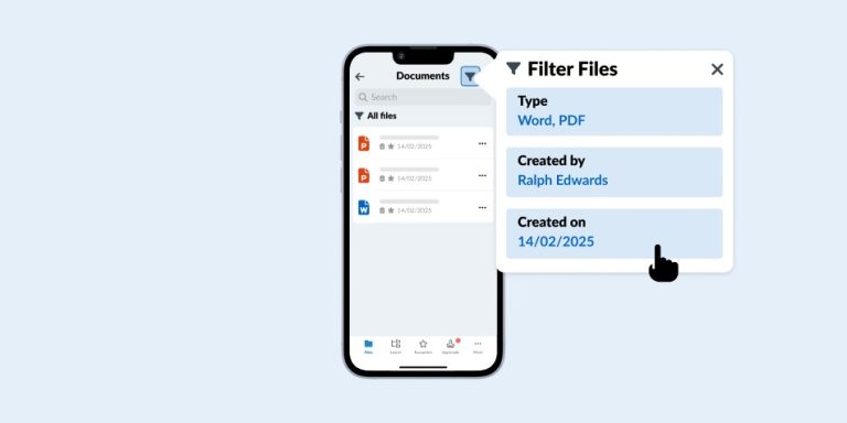 Document Management: Filters on Mobile