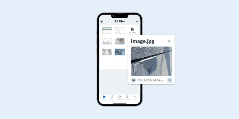 Document Management: Grid View on Mobile