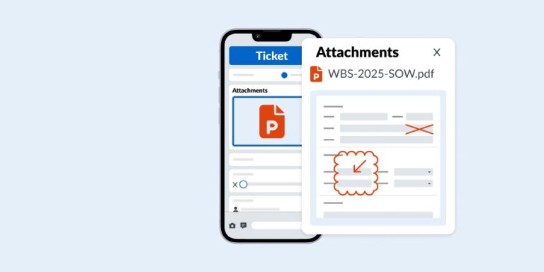 PDF Markups for Documents & Ticket Attachments on Mobile