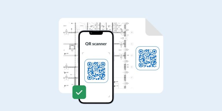 QR Code on Plan