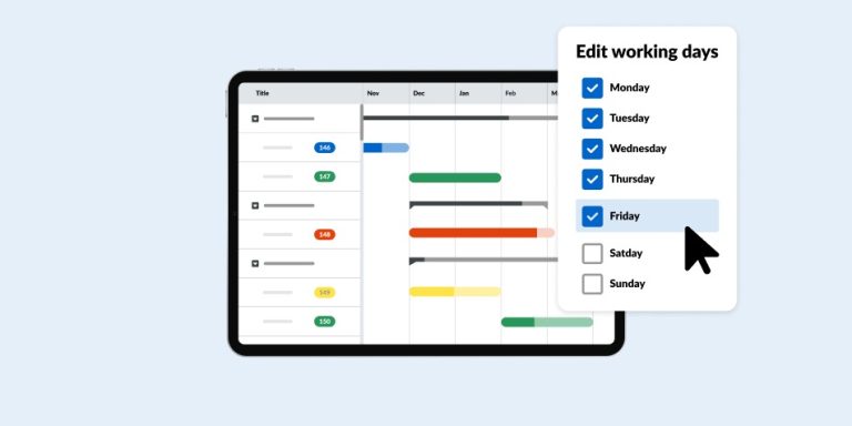 Schedule Update: Working Days Selector