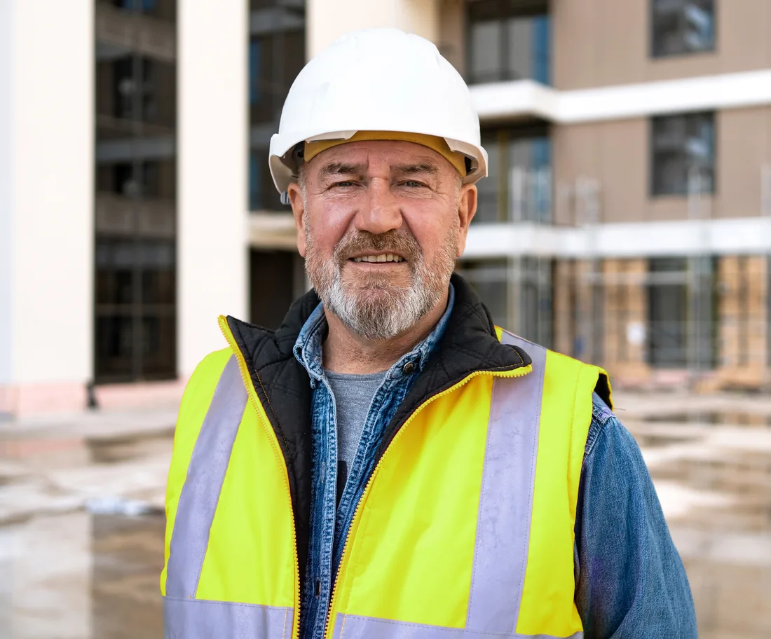Superintendent on construction site